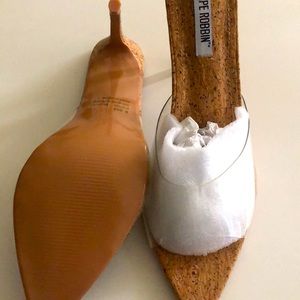 Cape Robbin pointed toe mule heels